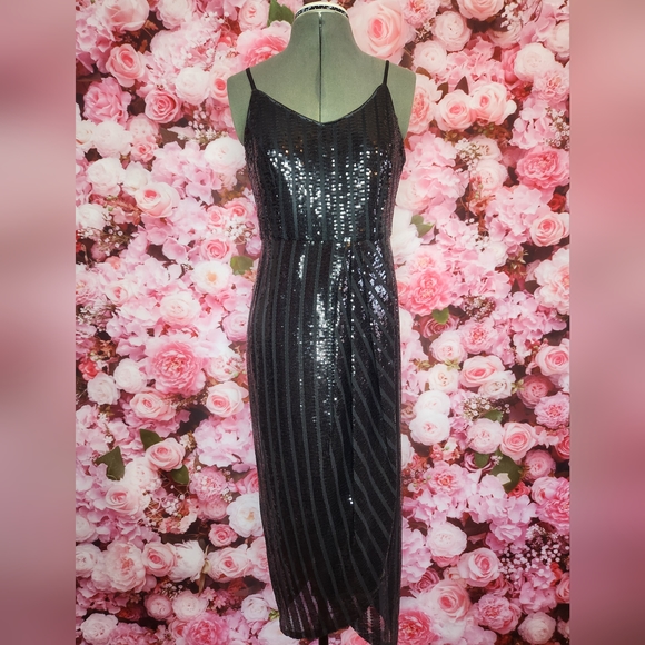 NWT Nanette Lepore black sequins dress Size 2 - Picture 4 of 7